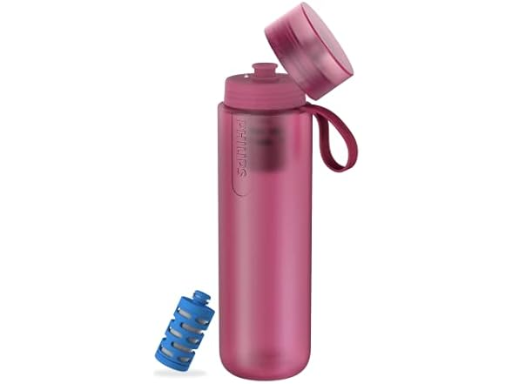 32-Ounce Philips GoZero Active Squeeze Water Bottle w/ Fitness Tap Filter