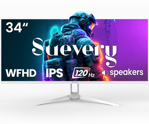 Suevery 34-Inch IPS UltraWide Gaming Monitor 120Hz WFHD Deal