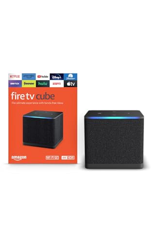 Fire TV Cube, Wi-Fi 6E, 4K Ultra HD
