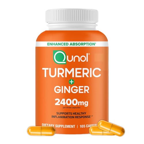 Qunol Turmeric Curcumin with Black Pepper & Ginger 105 Count