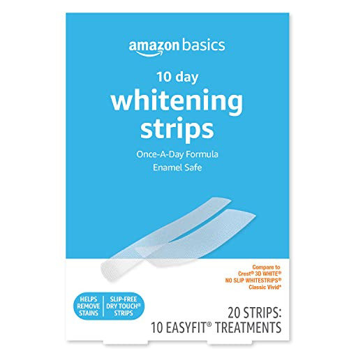 Amazon Basics 10 Day Teeth Whitening Strips Kit