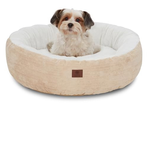 AMERICAN KENNEL CLUB 23" Mason Fabric Round Pet Bed