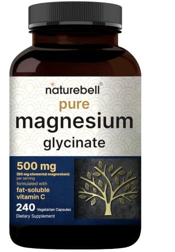 Naturebell Magnesium Glycinate 500mg 240 Capsules Deal