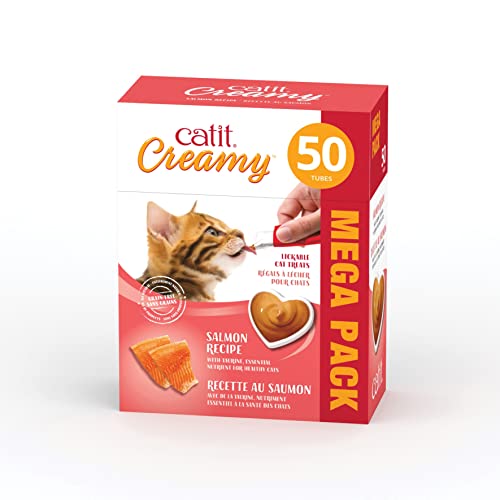 Catit Creamy Lickable Cat Treat Salmon 50-Pack Deal