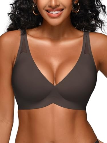 Deep V Mesh Bra