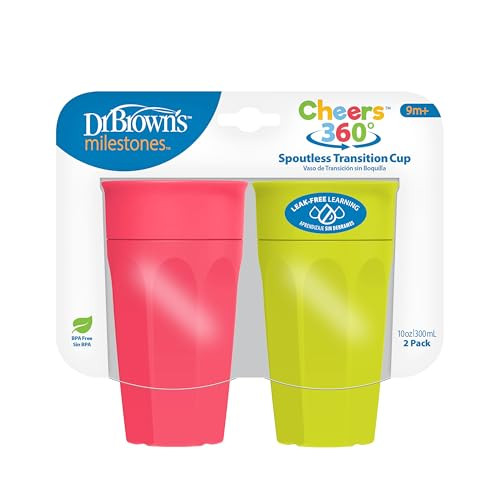 Dr. Brown’s Milestones Cheers 360 Spoutless Transition Cup 2-Pack