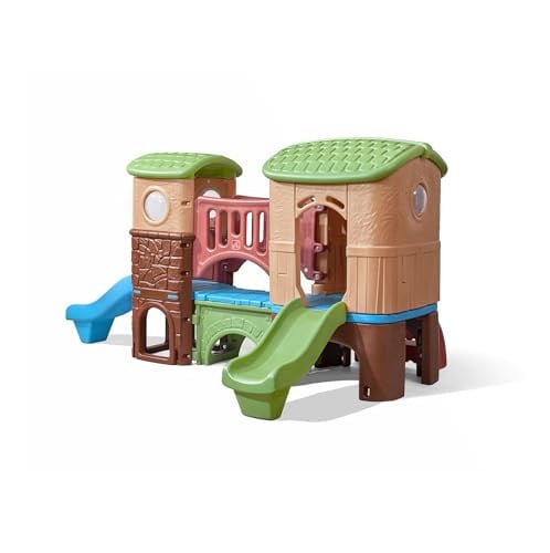 Step2 Clubhouse Climber Playset for Kids with Two Toddler Slides