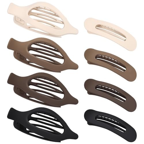 8 Piece Flat Hair Clips Deal