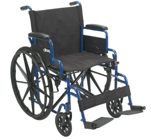 Drive Medical Blue Streak Wheelchair 20" Seat