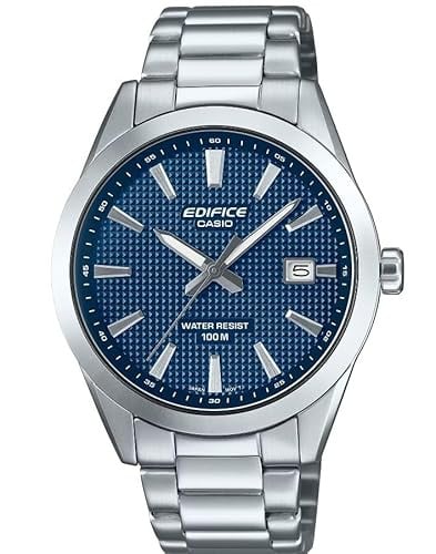 Casio Edifice EFV160D Series Analog Watch Silver/Blue Deal