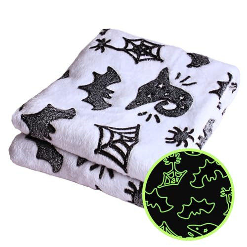 Halloween Glow in The Dark Throw Blanket