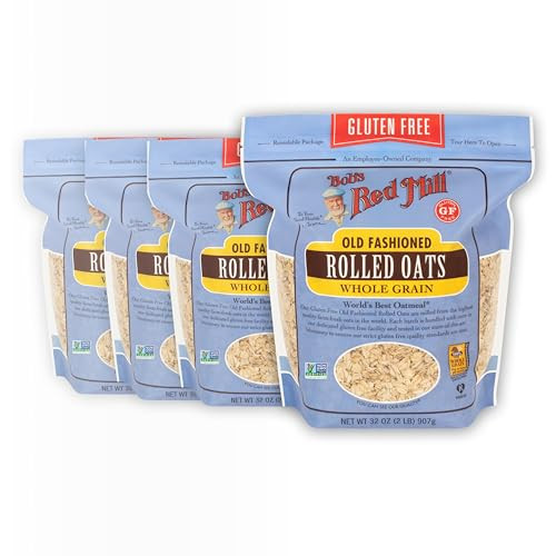 Bob's Red Mill Gluten Free Old Fashioned Rolled Oats 4-Pack 32-Oz