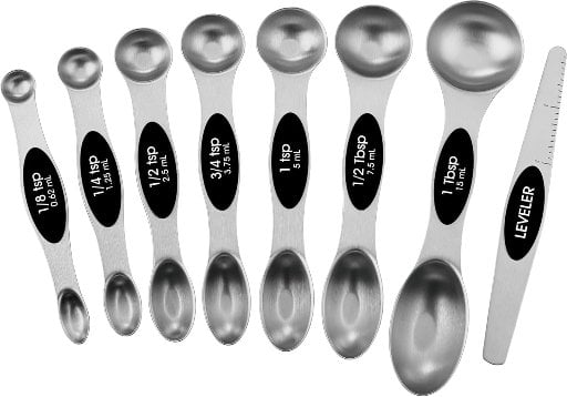 Stainless Steel Magnetic Measuring Spoons Set Deal