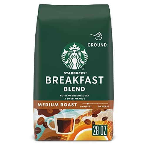 Starbucks Medium Roast Ground Coffee Breakfast Blend 28-Oz