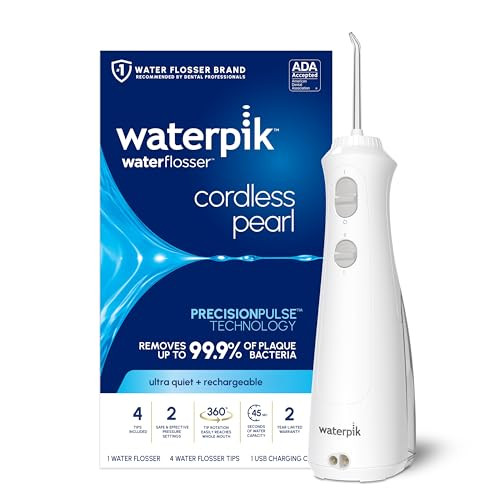 Waterpik Cordless Pearl Rechargeable Portable Water Flosser
