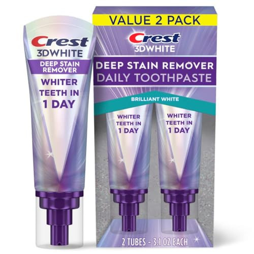 2-Pack 3.2-Oz Crest 3D White Deep Stain Remover Toothpaste