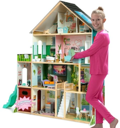 Delta Children Deluxe Maui Dollhouse with 50 Accessories