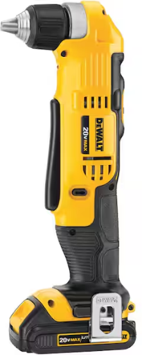 DEWALT 20V MAX Cordless 3/8 in. Right Angle Drill/Driver with 1.3Ah Battery