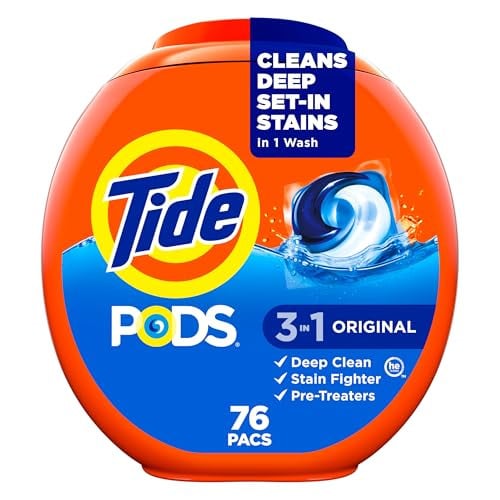 Tide PODS 3-in-1 Stain Remover 76 Count Original Scent Deal