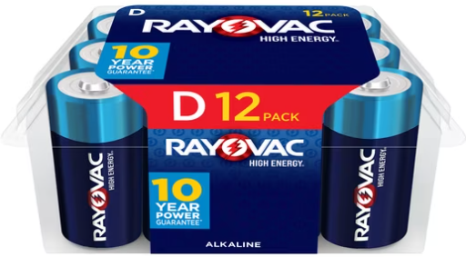 Rayovac High Energy D Batteries (12 Pack) Deal