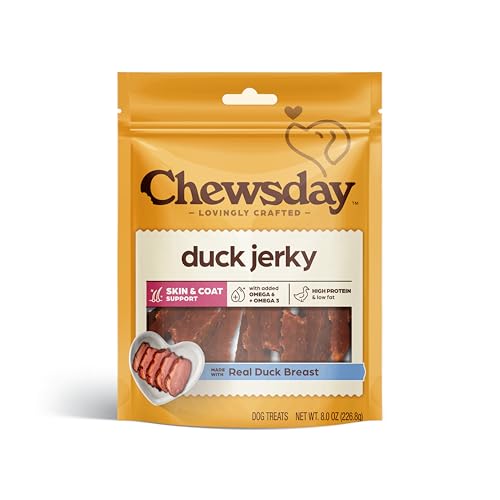8-Oz Chewsday Duck, Jerky Tender Dog Treats Deal