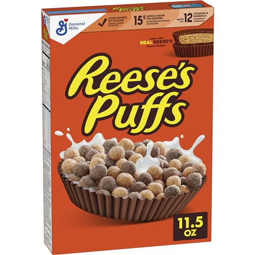 11.5-Oz Reese's Puffs Chocolatey Peanut Butter Breakfast Cereal
