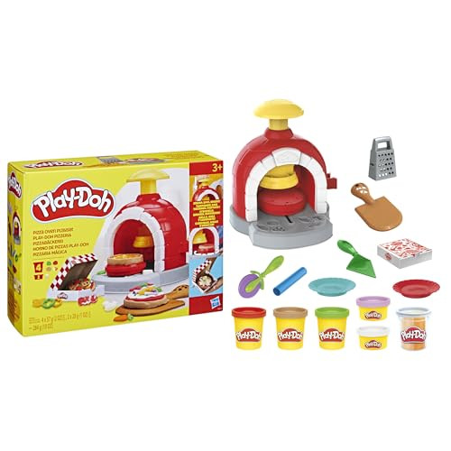 Play-Doh Kitchen Creations Pizza Oven Playset W/6 Cans & 8 Accessories