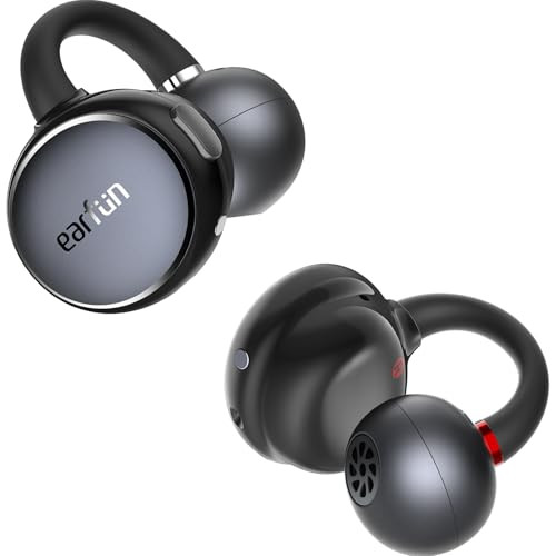 EarFun Clip Open Ear Earbuds w/ LDAC, Hi-Res Audio, Bluetooth 6.0, 40H Playtime