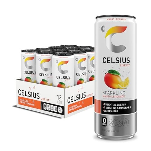 Celsius Sparkling Sugar Free Energy Drink 12-Pack (Mango Lemonade) Deal