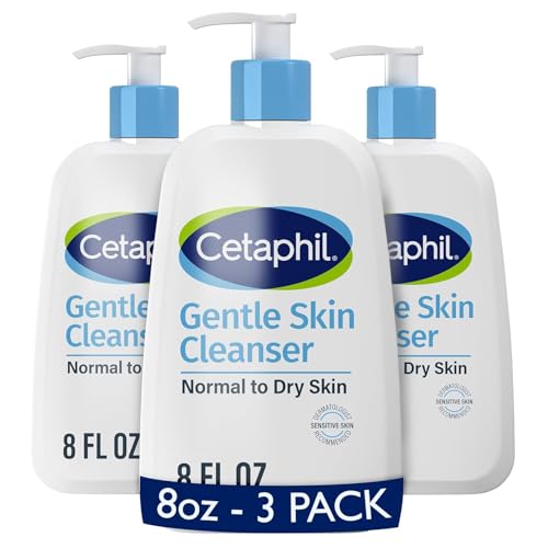 3-Pack 8-Oz Cetaphil Gentle Cleanser, Hydrating Face & Body Wash