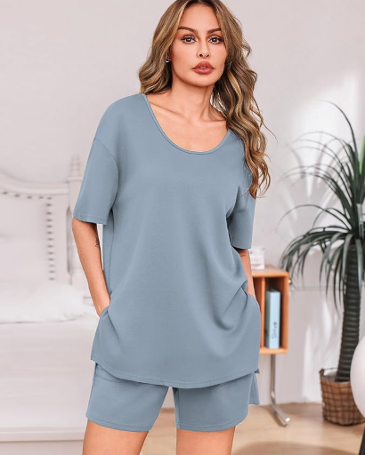 Totatuit Women's Short Sets 2-Piece Lounge Sets