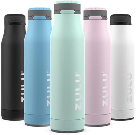 24-Ounce ZULU Vacuum Insulated Stainless Steel Water Bottle w/ Chug Spout