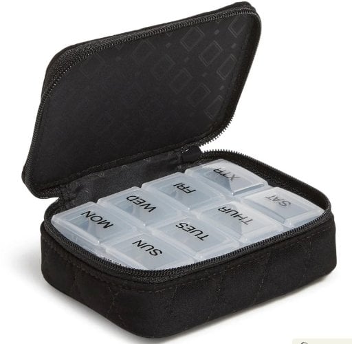 Vera Bradley Travel Pill Case w/ 8 Compartments