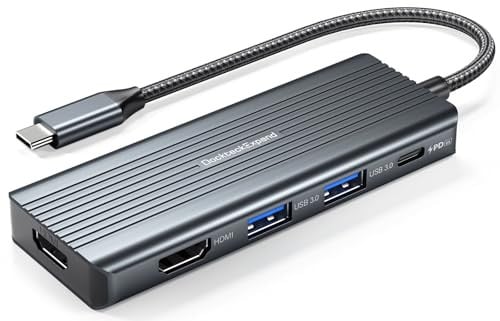 Dockteck Expand 5-in-1 USB-C Hub w/ Dual 4K HDMI, 2 USB 3.0 Ports & 100W Power Delivery