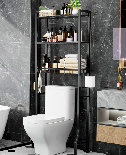 63.7" 17 Stories Leliana Metal Freestanding Over the Toilet Storage