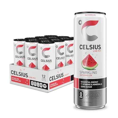 12-Pack 12-Oz Celsius Sugar Free Sparkling Energy Drink (Watermelon) Deal