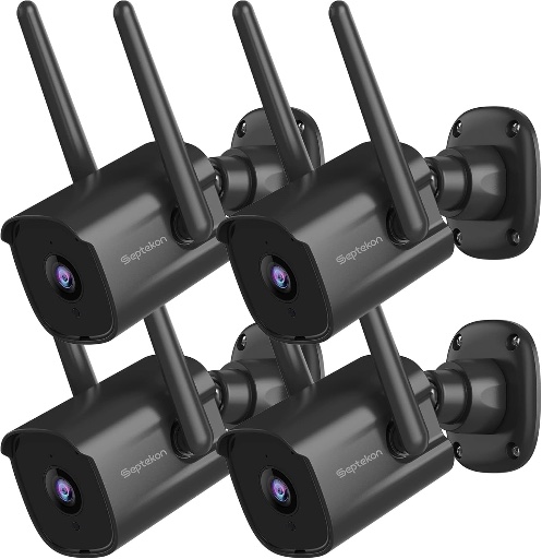 Septekon 2K Home Security Cameras 4 Pack