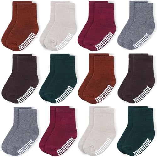 JAKIDAR 12 Pack Baby Toddler Socks Deal