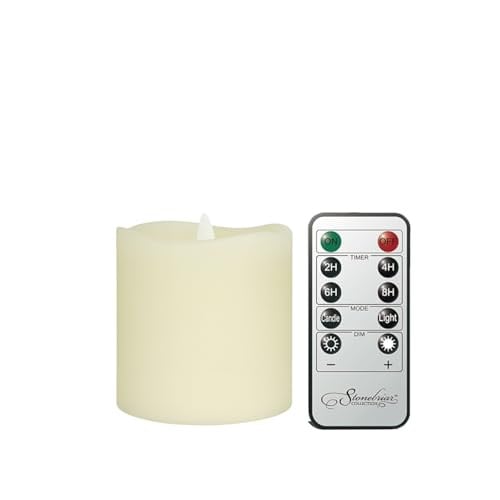 Stonebriar Collection 6-Pack 3"x3" LED Candle w/ Remote & Timer Deal