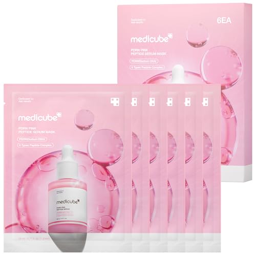 Medicube PDRN Pink Peptide Ampoule Sheet Mask 6-Pack Deal