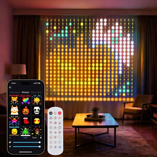 Smart RGB+IC Curtain Light - 6.6 x 6.6ft
