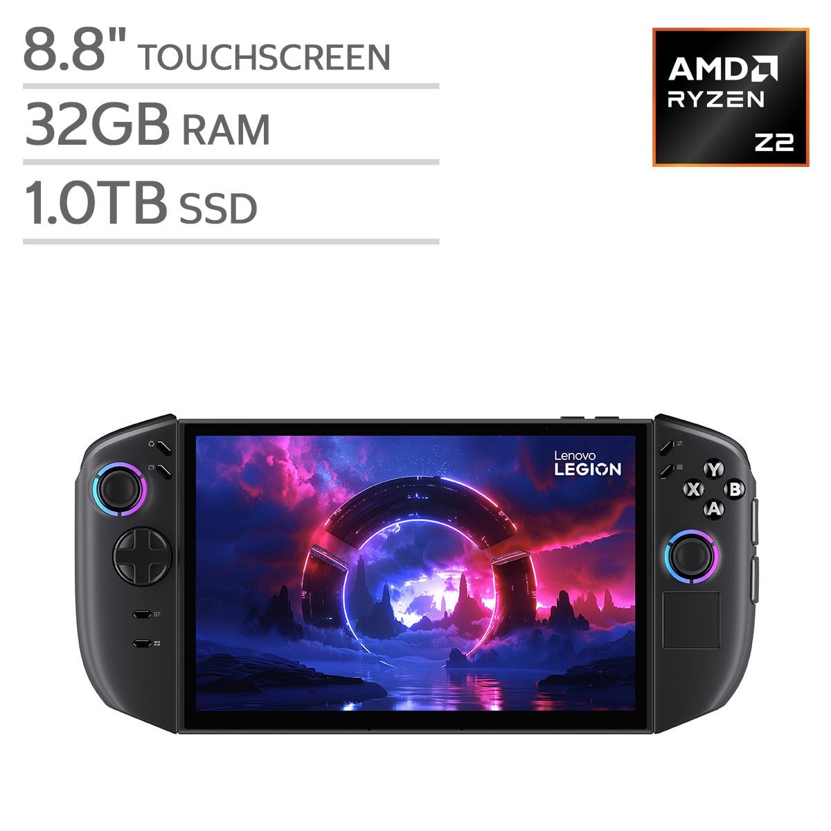 Lenovo Legion Go 2 Handheld Gaming PC with AMD Ryzen Z2, 1TB SSD, 32GB RAM, 8.8" PureSight OLED 144Hz Display
