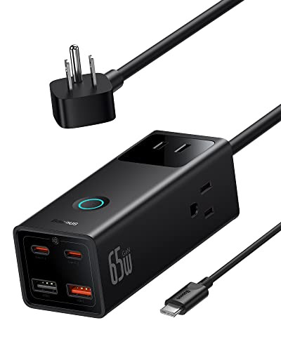 Baseus 7-Port 1200J Surge Power Strip w/ 3x AC, 4x USB 65W PD