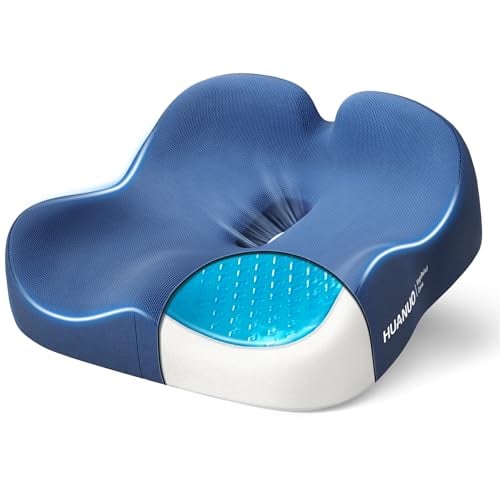 HUANUO Ergonomic Memory Foam Cooling Gel Seat Cushion Deal