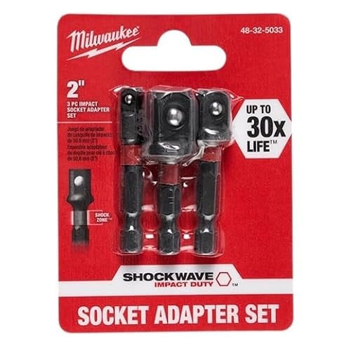 Milwaukee 48-32-5033 Power Drill Bit Extensions Shockwave Socket Adapter Set Deal