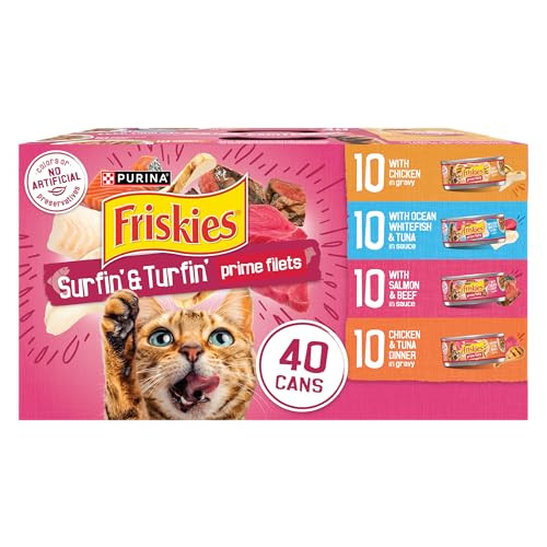 Friskies Gravy Wet Cat Food (Surfin’ and Turfin’) - 40 cans