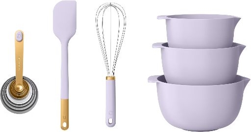 Beautiful 14-Piece Mix & Measure Set, Lavender