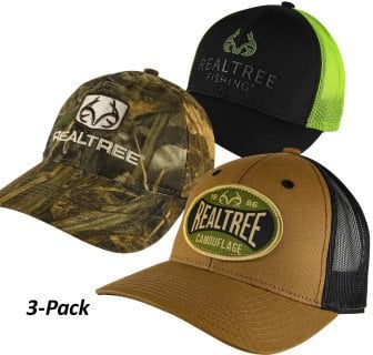 Realtree Men's Caps 3-Pack Deal