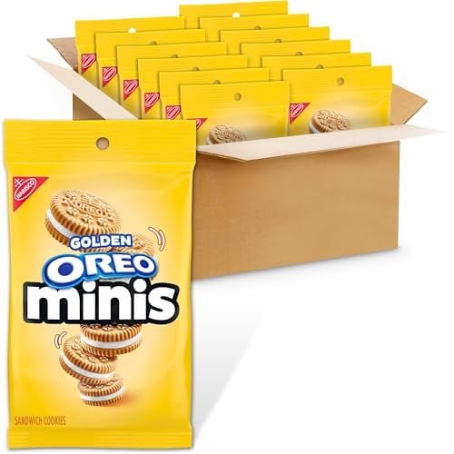 Oreo Minis Golden Sandwich Cookies, 3 oz Bag (Pack of 12) Deal