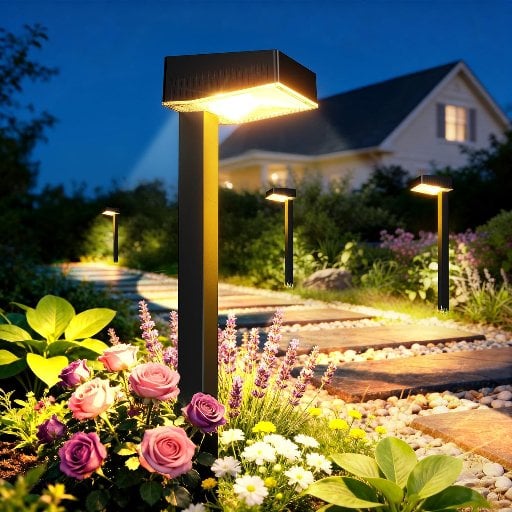 ELECLINK 60-Lumen Solar Pathway Lights 8-Count Deal